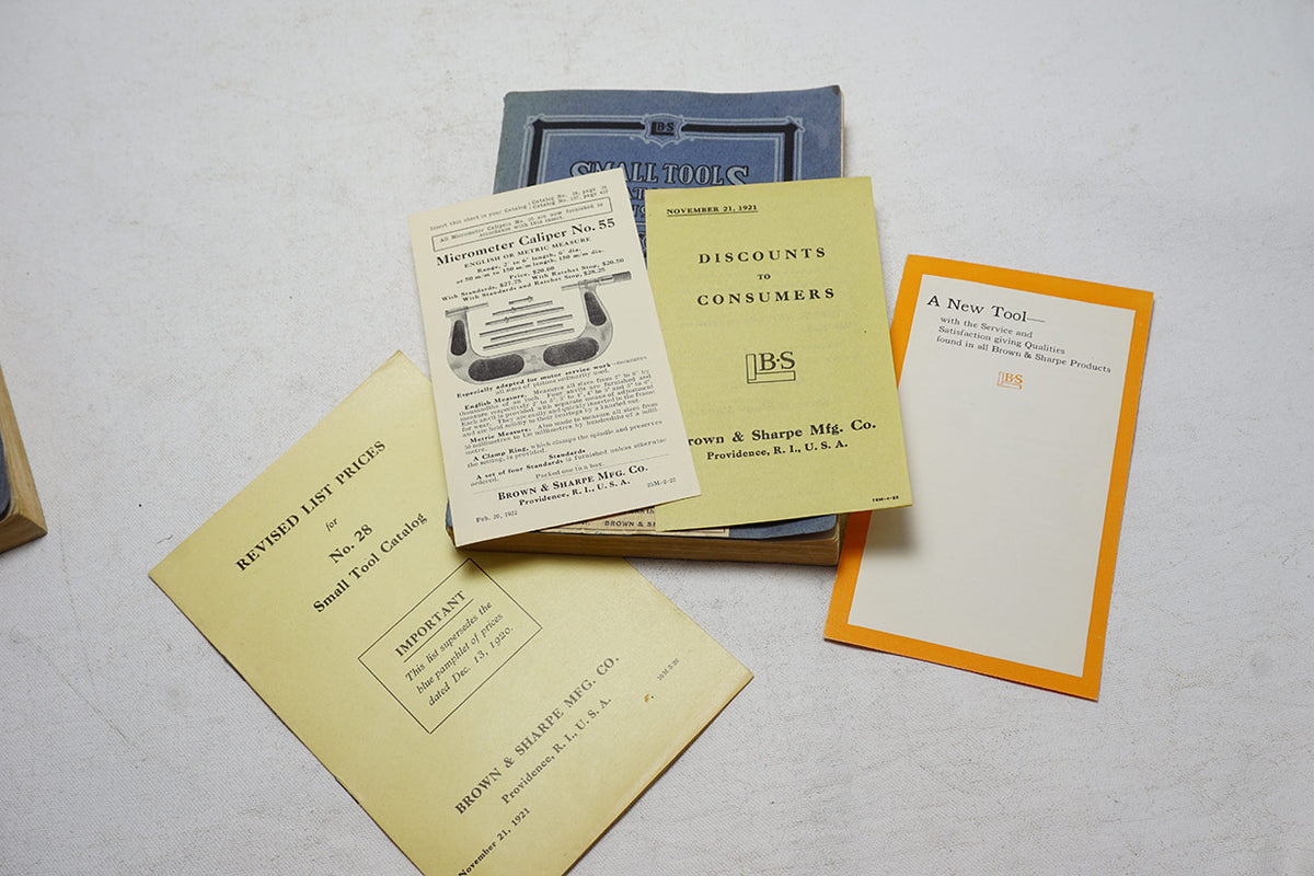 FINE BROWN & SHARPE "SMALL TOOLS" CATALOG NO. 28 1920 Ted Dawson