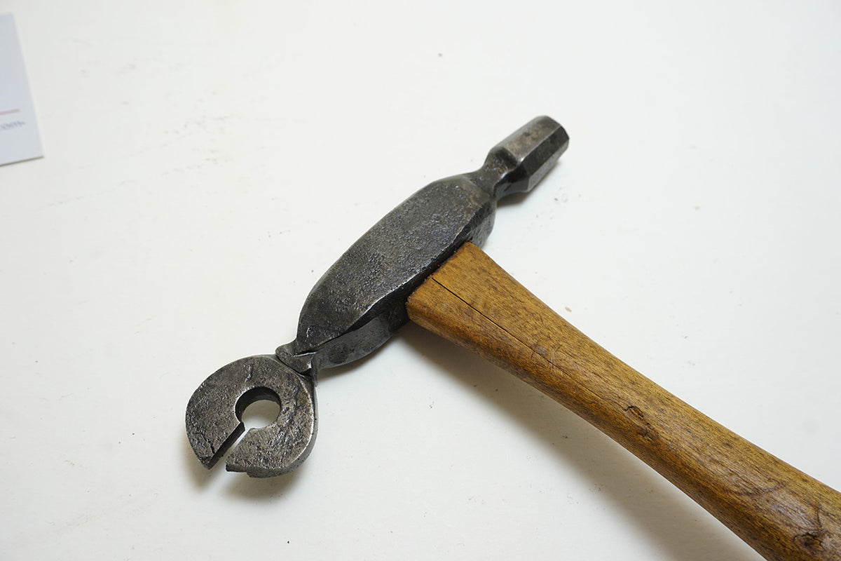 RARE EARLY SAW SETTING HAMMER Ted Dawson Antique Tools