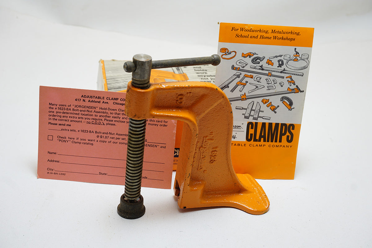 NOS NO. 1623 HOLD DOWN CLAMP 3" Ted Dawson Antique Tools