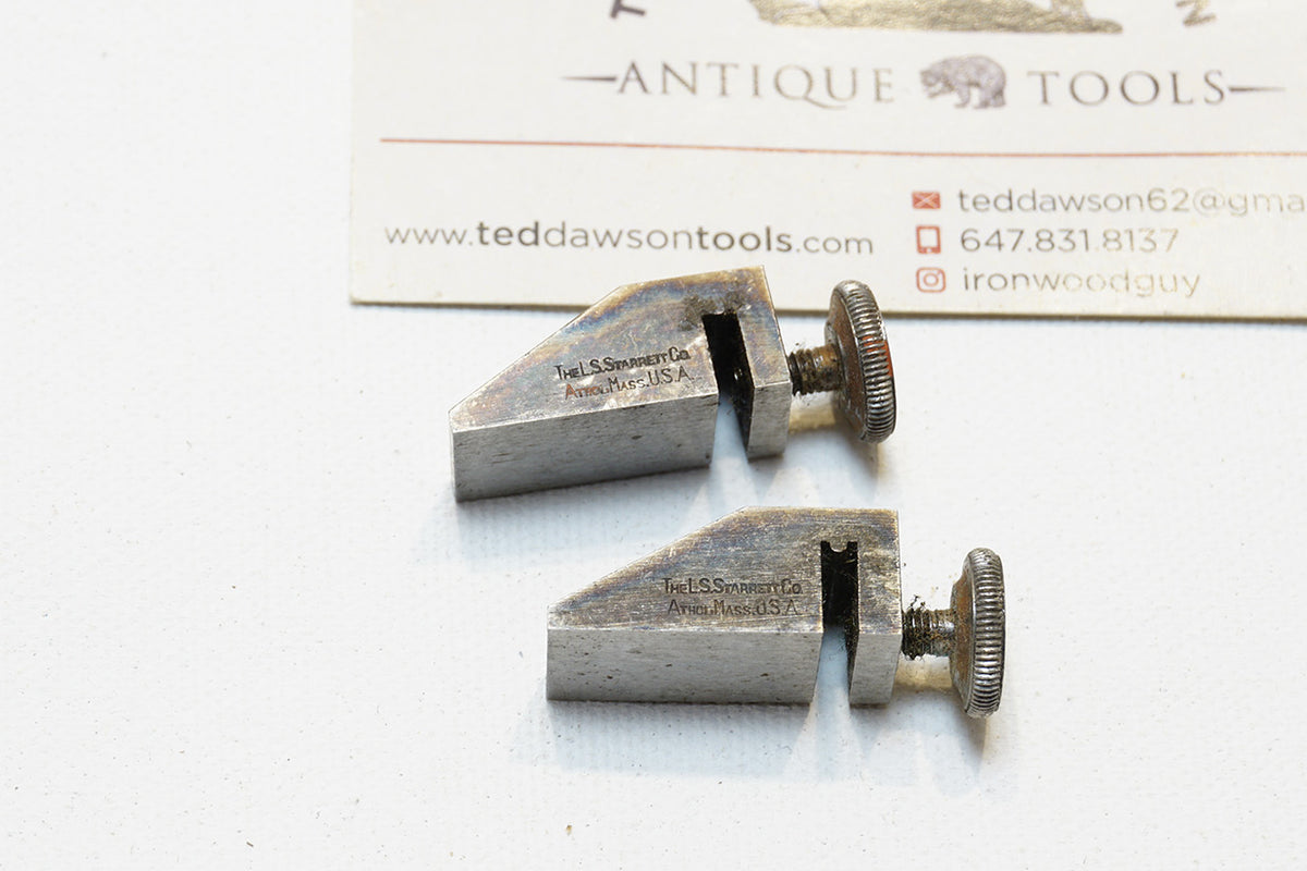 FINE SET OF STARRETT KEY SEAT CLAMPS Ted Dawson Antique Tools