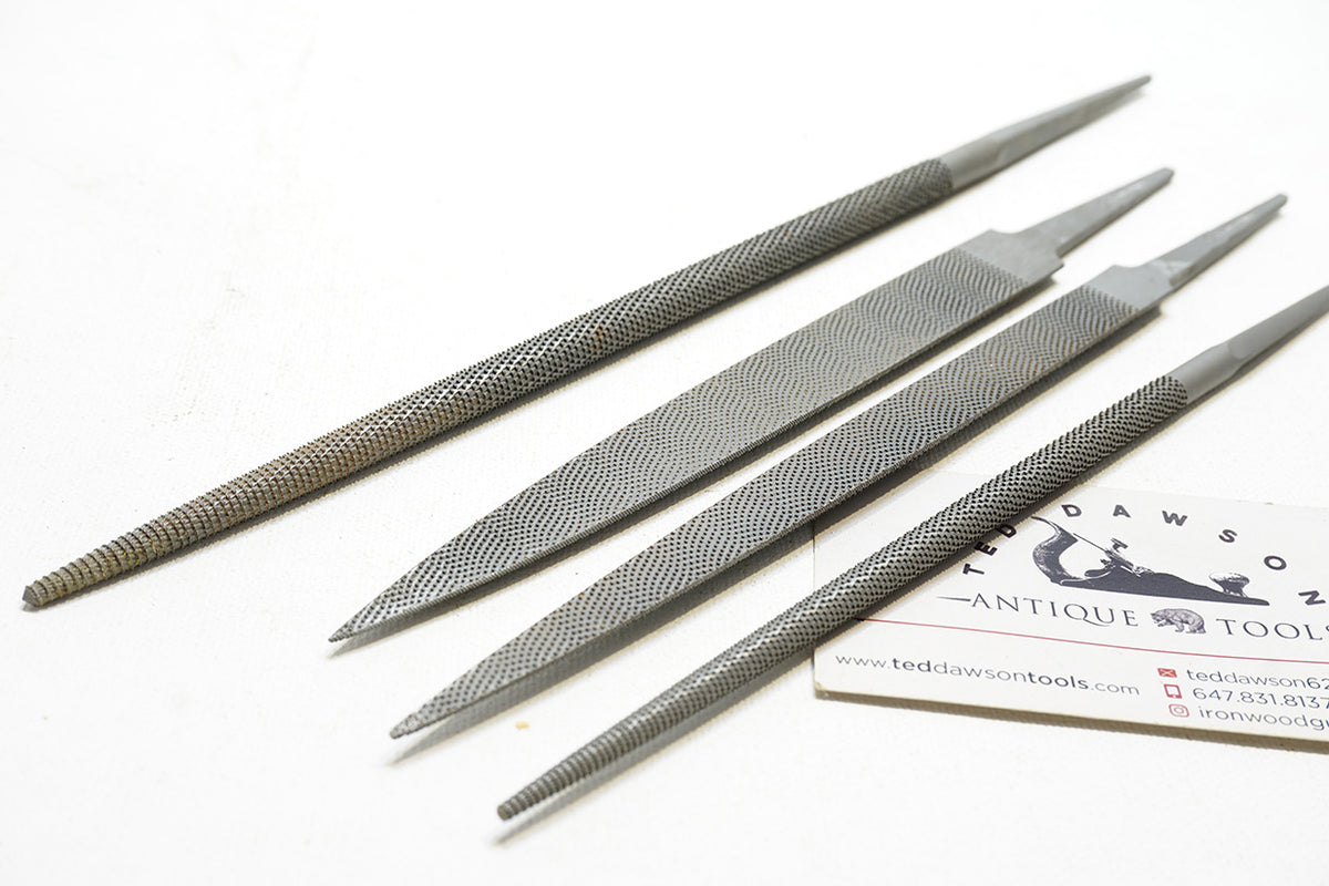 FINE SET OF 4 GROBET + VALLORBE SMOOTHING FILES Ted