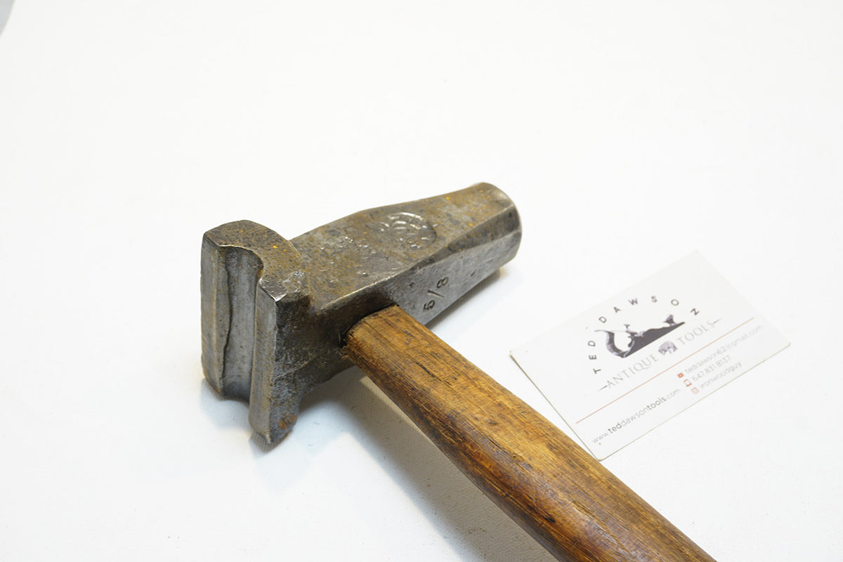 FINE 5/8" TOP SWAGE BLACKSMITH HAMMER Ted Dawson Antique Tools