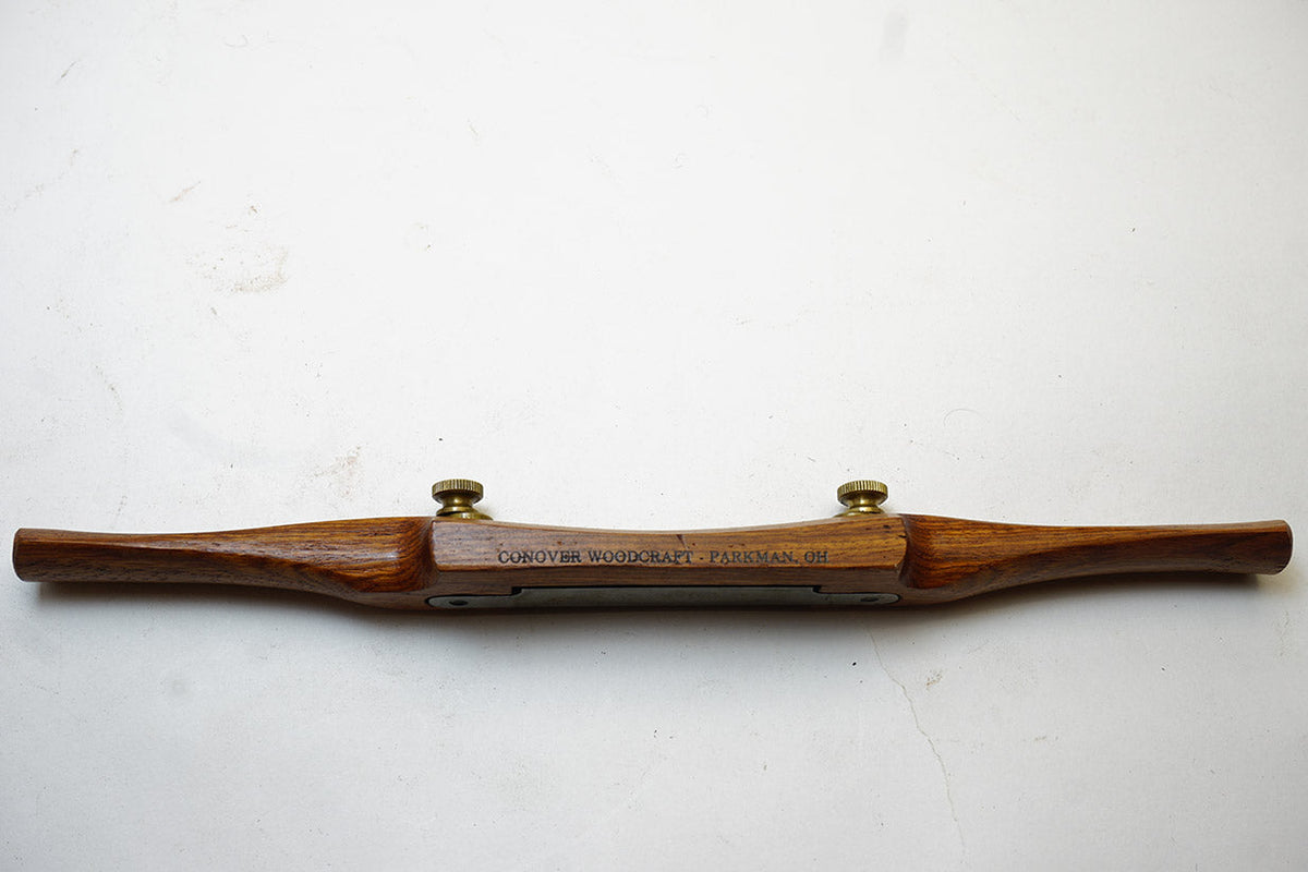 CONOVER WOODCRAFT WOOD & BRASS SPOKESHAVE Ted Dawson Antique Tools