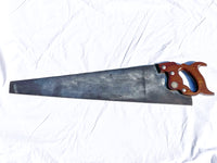 FINE E. C. ATKINS RIP SAW WITH WALNUT HANDLE - 26 1/2", 6 TPI