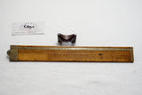 RARE BOXWOOD & BRASS 'ONION MAKER' TABLED 2 FT 4 FOLD RULE