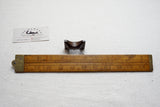 RARE BOXWOOD & BRASS 'ONION MAKER' TABLED 2 FT 4 FOLD RULE