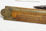 RARE "I. ROUTLEDGE ENGINEER" 2 FOLD SLIDE RULE BY I. BUCK NEWGATE
