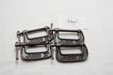 BEAUTY SET OF 4 EARLY "JUDD" HEAVY DUTY 2"  C CLAMPS