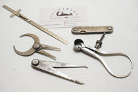 NICE SET OF 5 SMALL MACHINIST TOOLS - STARRETT &&