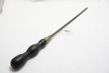 SPECTACULAR EARLY LARGE LEATHER HANDLED SCREWDRIVER - FINELY DETAILED