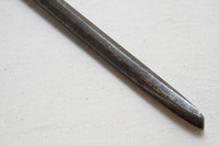 SPECTACULAR EARLY LARGE LEATHER HANDLED SCREWDRIVER - FINELY DETAILED