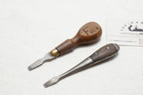 TINY PAIR OF SCREWDRIVERS -  PERFECT STYLE & CABINETMAKERS' TURNSCREW