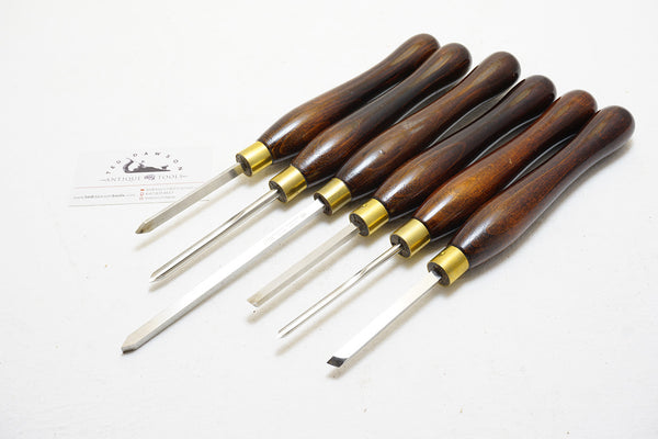 NOS SET OF 6 HENRY TAYLOR DIAMIC HSS MINIATURE TURNING TOOLS