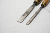 GREAT PAIR OF S. J. ADDIS STRAIGHT GOUGES