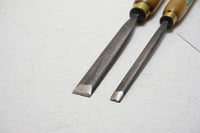 GREAT PAIR OF S. J. ADDIS STRAIGHT GOUGES