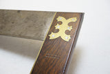 CRISPY RARE D. M. LYON 16" ROSEWOOD & BRASS TRY SQUARE - CA 1840-50