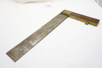 CRISPY RARE D. M. LYON 16" ROSEWOOD & BRASS TRY SQUARE - CA 1840-50