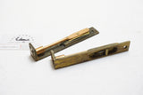 VINTAGE HARDWARE PAIR OF INTERIOR DOOR SLIDE SHOOT BOLT LOCKS