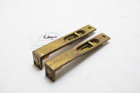 VINTAGE HARDWARE PAIR OF INTERIOR DOOR SLIDE SHOOT BOLT LOCKS