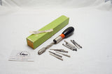 NEAR NEW YANKEE 133H QUICK RETURN SPIRAL RATCHET SCREWDRIVER - 11 BITS!