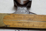 LARGE ARCH JOINT H. CHAPIN NO. 30 BOXWOOD & BRASS FOLD RULE