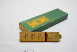 DEAD MINT RABONE SOLID BOXWOOD NO. 1167 FOUR FOLD 3' RULE