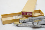 NEW OLD STOCK SET OF 3 LUFKIN ALUMINUM ZIGZAG RULES 1204 IN MINT BOX