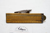 RARE ARCH JOINT BOARD SCALE FOLDING RULE- NEWTON & CO FLEET ST LONDON