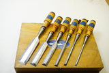 EXCELLENT SET OF 6 BERG CHISELS IN ORIGINAL BOX