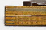 RARE ARCH JOINT BOARD SCALE FOLDING RULE- NEWTON & CO FLEET ST LONDON