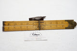 RARE ARCH JOINT BOARD SCALE FOLDING RULE- NEWTON & CO FLEET ST LONDON