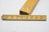 BRAND NEW OLD STOCK STANLEY NO 66 1/2 BRASS & BOXWOOD 36" 4-FOLD RULE