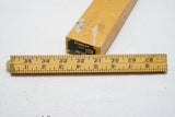 BRAND NEW OLD STOCK STANLEY NO 66 1/2 BRASS & BOXWOOD 36" 4-FOLD RULE