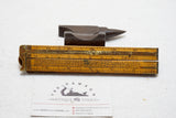 RARE BOXWOOD & BRASS PRESTON IRONMONGER'S CALIPER RULE - DOZENS OF TABLES