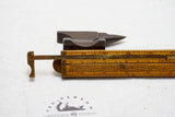 RARE BOXWOOD & BRASS PRESTON IRONMONGER'S CALIPER RULE - DOZENS OF TABLES
