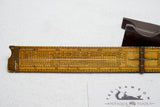 RARE BOXWOOD & BRASS PRESTON IRONMONGER'S CALIPER RULE - DOZENS OF TABLES