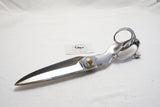 HUGE 15" PAIR OF NICKEL PLATED HEINISCH TAILOR SHEARS SCISSORS