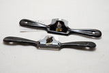 MINT PAIR - CURVED & STRAIGHT BOTTOM STANLEY NO. 63, 64 SPOKESHAVES