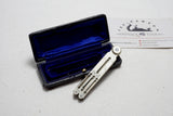 REMARKABLE CA 1860 FOLDING COMPASS DIVIDER IN GERMAN SILVER