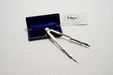 REMARKABLE CA 1860 FOLDING COMPASS DIVIDER IN GERMAN SILVER
