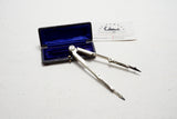 REMARKABLE CA 1860 FOLDING COMPASS DIVIDER IN GERMAN SILVER