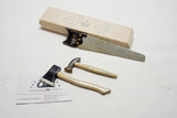 WHIMSICAL CA 1915 MINIATURE SAW, AXE, & HAMMER - CARVED & PAINTED & LETTERED