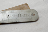 EXTRA FINE CA 1910 CHESTERMAN STEEL RULE - IN ORIG WRAPPER - # 412DE - METRIC ENGLISH