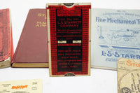 7 PIECE SET OF STARRETT BOOKS & EPHEMERA