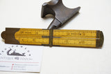 RARE & FINE STANLEY NO. 32EM CALIPER RULE - 30CM 4 FOLD