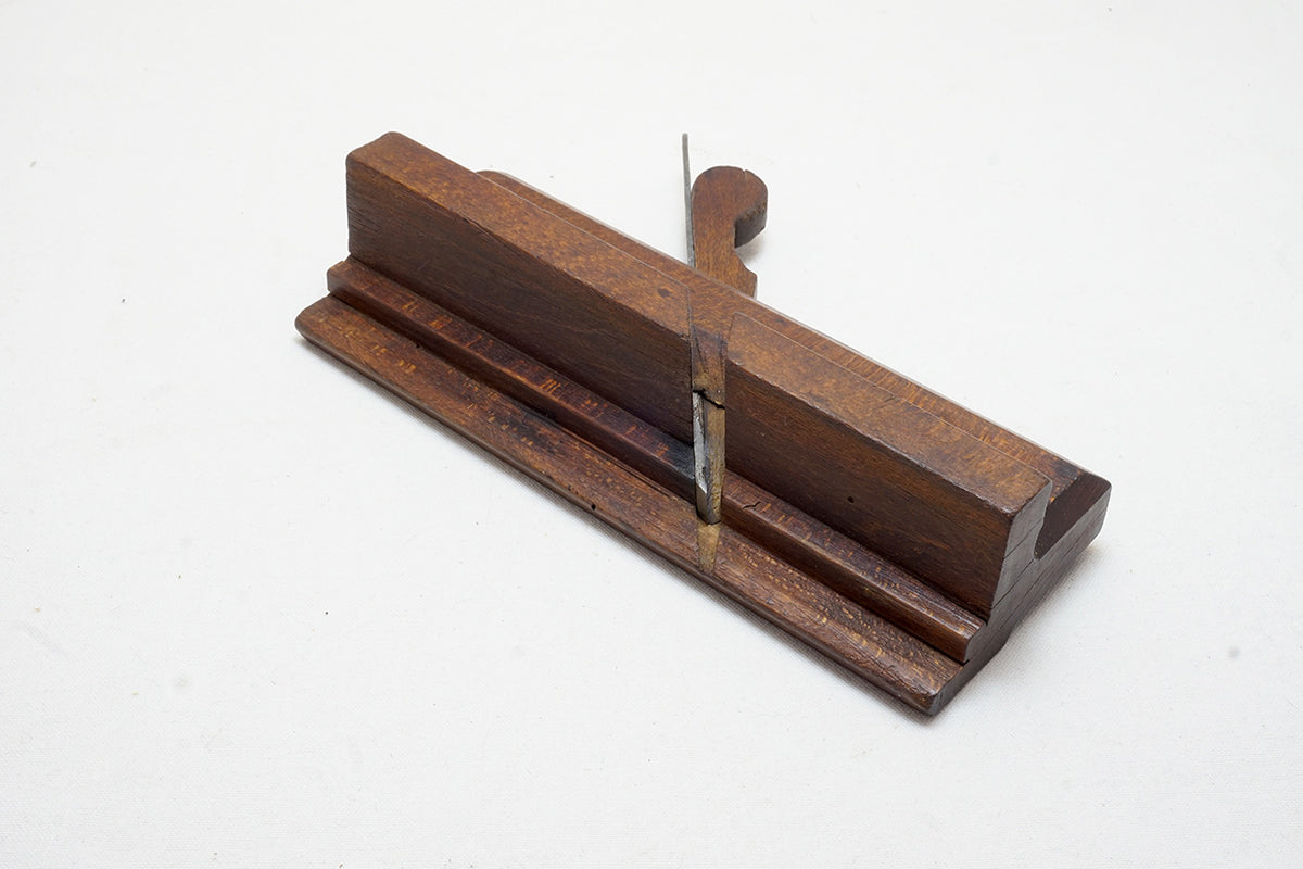 VERY UNUSUAL CA 1800 T. CAULDWALL STEPPED RABBET PLANE - 3/8