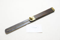 EARLY DISSTON & MORSS ROSEWOOD & BRASS SLIDING BEVEL SQUARE - 13 1/4"