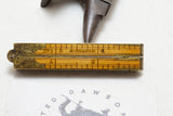 EXTRA FINE H CHAPIN NO. 9 BRASSBOUND FOLDING RULE (LIKE STANLEY 57)