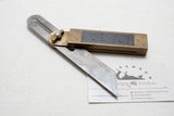 STUNNING SMALL HOWARD PATENT BRONZE FRAMED BEVEL SQUARE