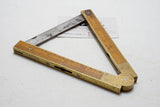 FINE EARLY STEPHENS & CO 1858 'PATENTED' INCLINOMETER, RULE & LEVEL NO. 36
